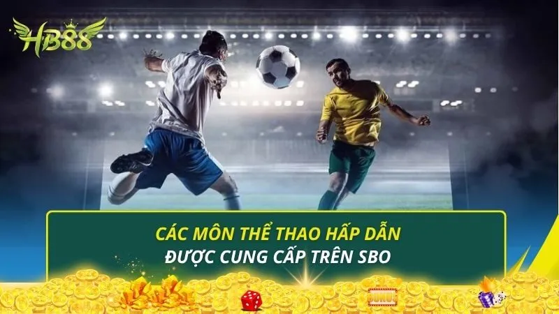 Các môn thể thao hấp dẫn được cung cấp trên SBO