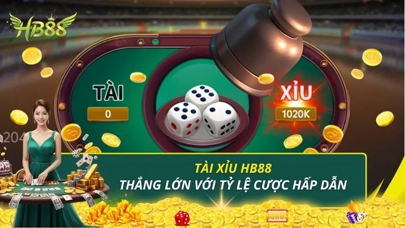 Tài Xỉu HB88 - Cược Nhanh Thắng Lớn Với Tỷ Lệ Cược Hấp Dẫn
