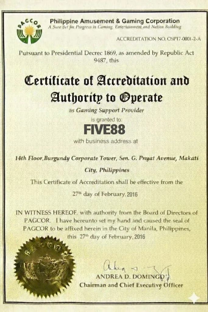 giấy phép hoạt động hợp pháp hb88